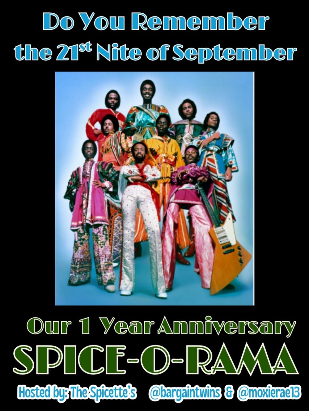 COMOMG SOON! ONE YEAR ANNIVERSARY OF SPICE-O-RAMA!! NOW THAT'S HOT! STAY TUNED🎷